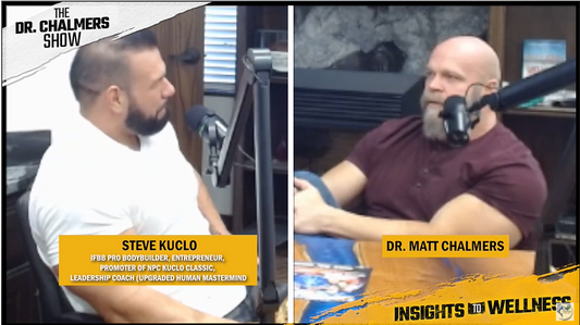 The Dr. Chalmers Show Season #3, episode 18 - Part 2 of the great interview with Steve Kuclo, IFBB Pro, weightlifting champion