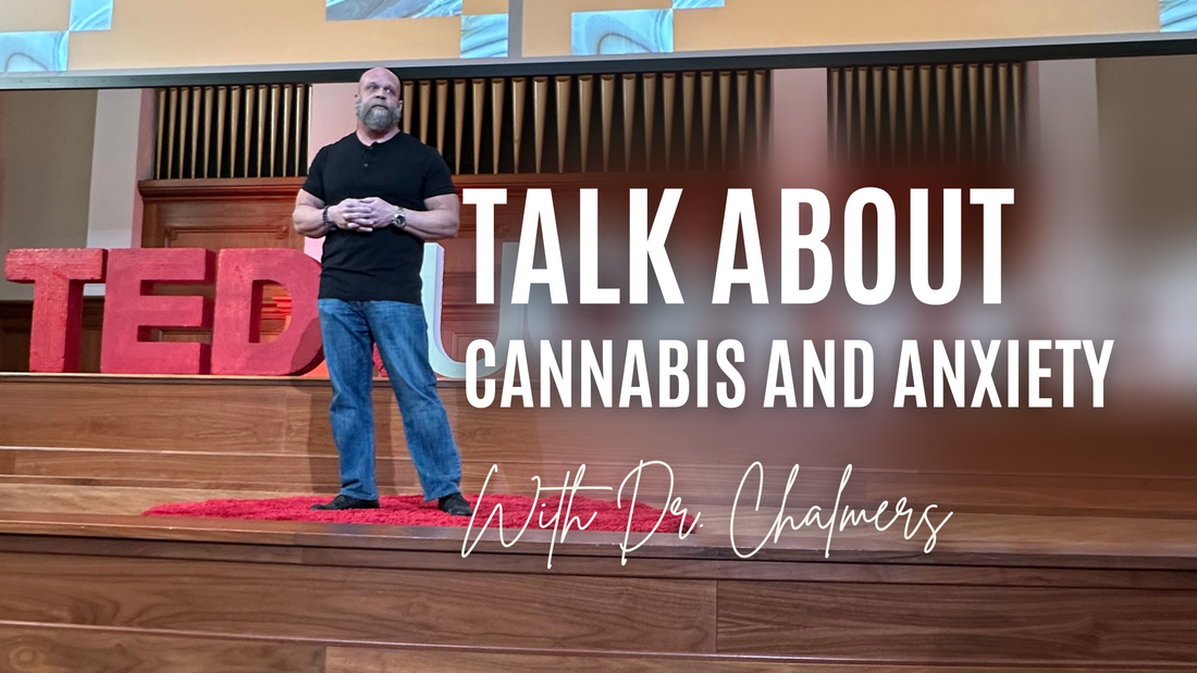 Which part of the brain can cannabis have the ability to affect and how does this impact anxiety?