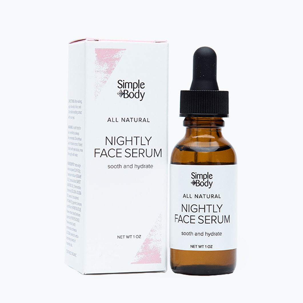 Simple Body - Nightly Face Serum - 1 oz